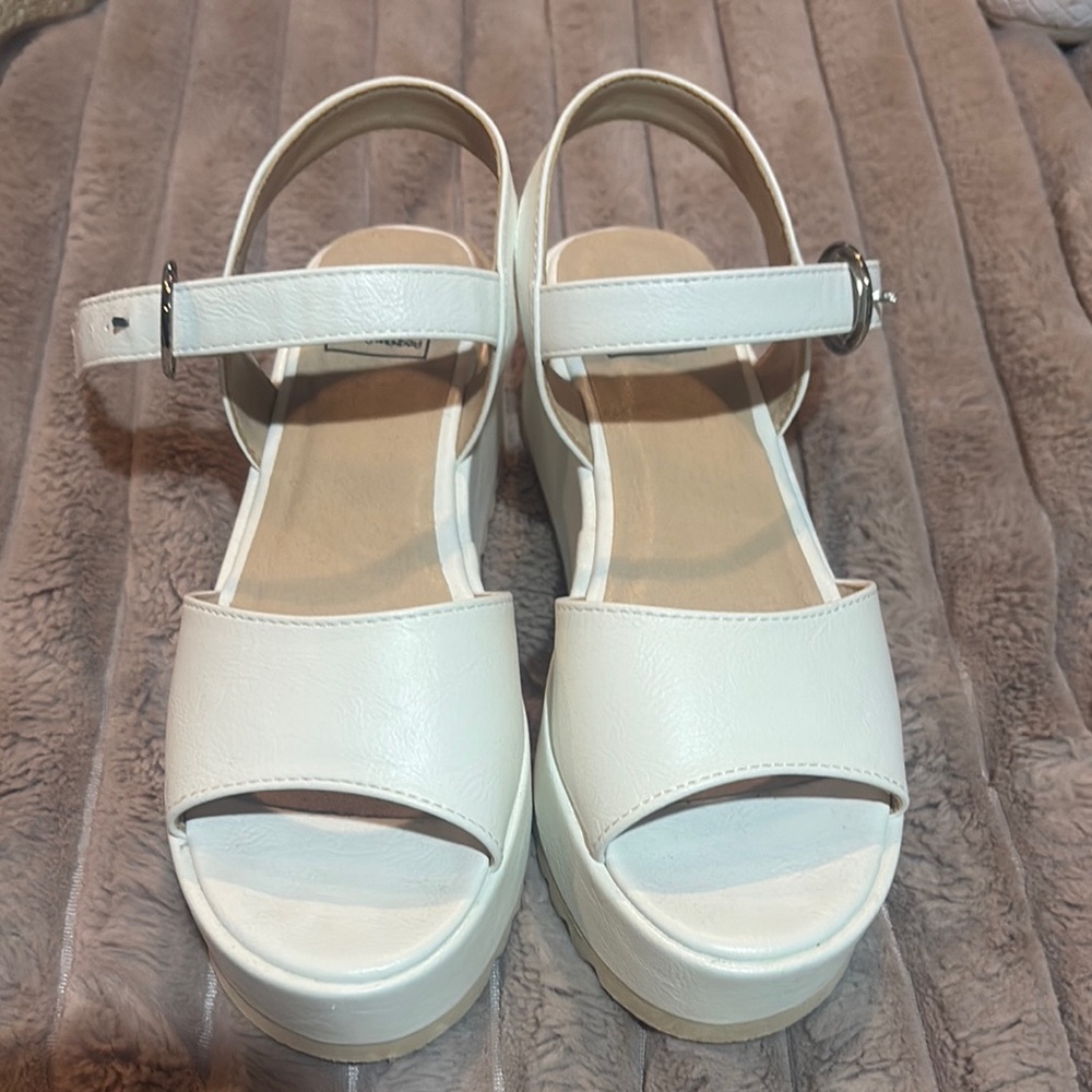 White Platform Sandals